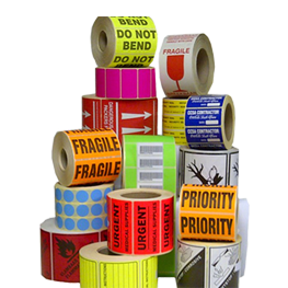 Etiquetas en forma continua